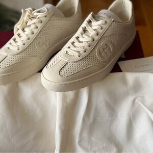 Gucci Men's G74 Cream Sneakers